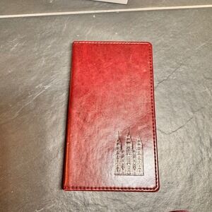 LDS Salt Lake Temple Pocket Planner Journal Burgundy Multi-Language 2015 2016